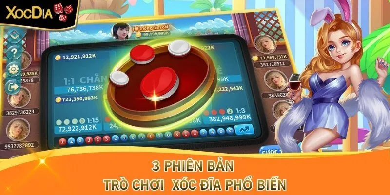 3 phiên bản trò chơi xóc đĩa online phổ biến hiện nay