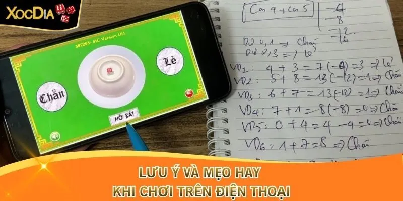 Lưu ý và mẹo hay khi chơi trên điện thoại
